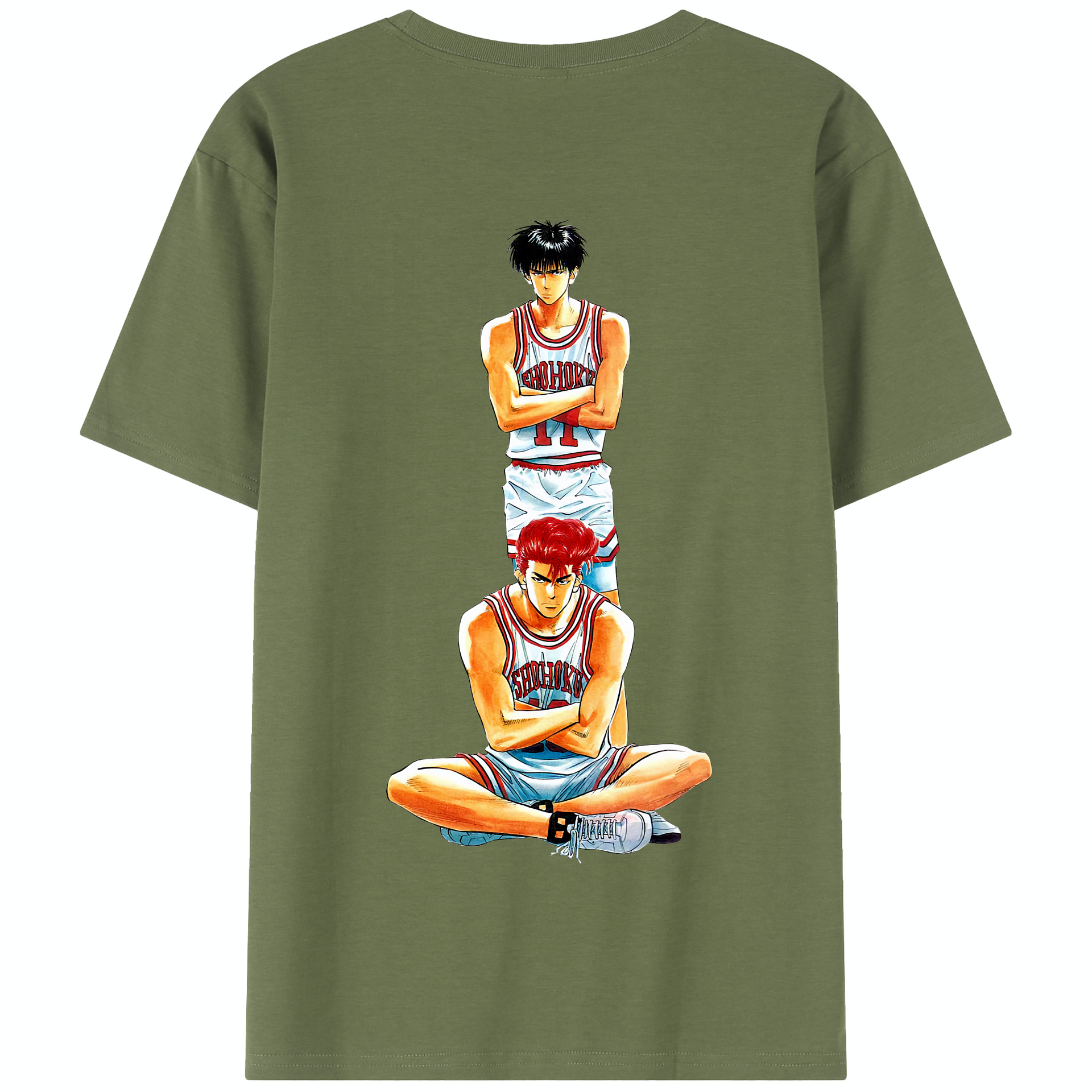 SLAM DUNK／スラムダンク 綿100％半袖Tシャツ（背面プリント）